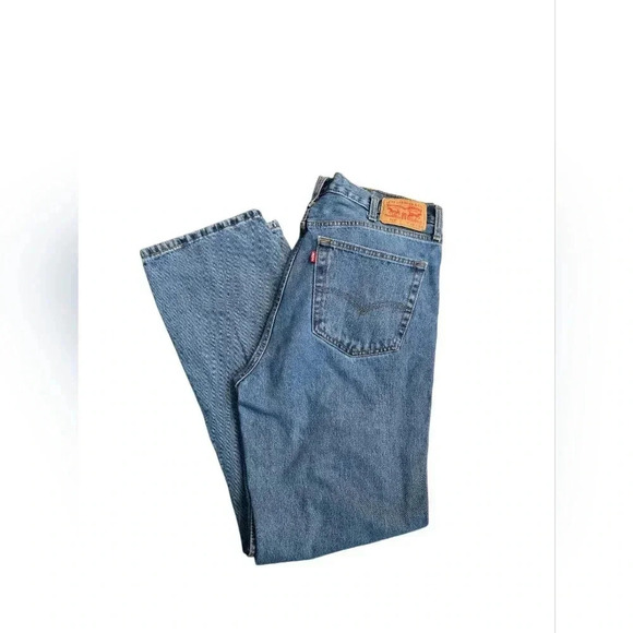 Levi’s 516 Classic Straight Leg Jeans Men’s 40x34 Mid Wash Denim Sustainable - Picture 1 of 7